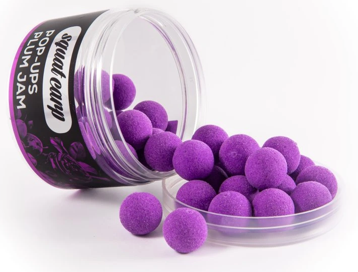 Levně Squat carp plovoucí boilies pop-up plum jam 60 g - 16 mm