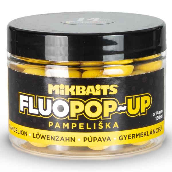 Mikbaits Plovoucí Boilie Fluo Pampeliška 150 ml