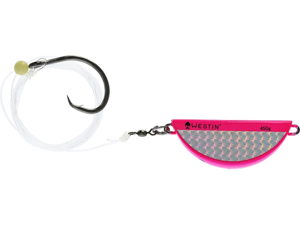 Levně Westin návazec halibut anti twist rig circle hook pink flash - 450 g