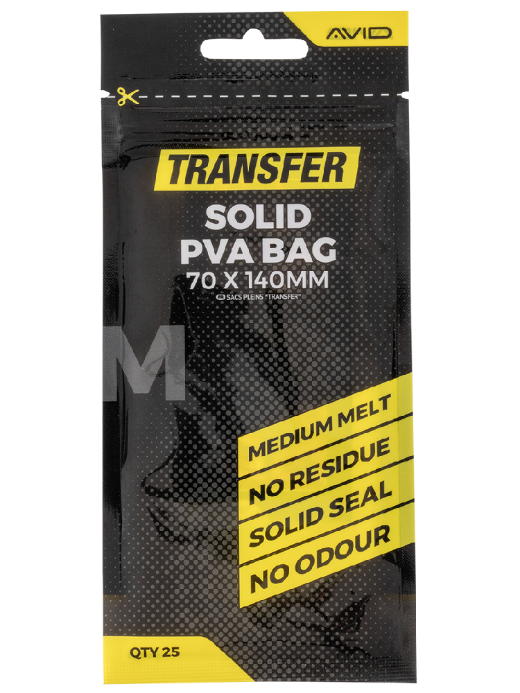 Avid carp pva sáčky transfer solid pva bag - medium (70x140 mm)