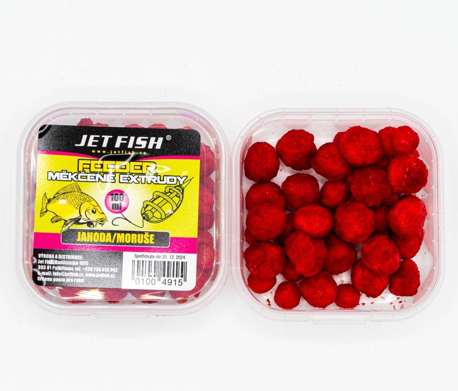 Levně Jet fish měkčené extrudy 100 ml - jahoda moruše