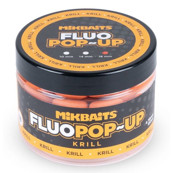 Mikbaits Plovoucí Boilie Fluo Krill 150 ml