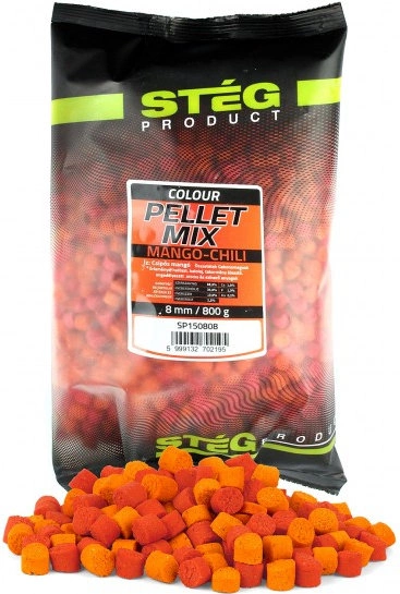Levně Stég pelety pellet mix 800 g 8 mm - mango chili
