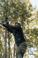 Korda Mikina Zip Hoodie Black Kamo (6)