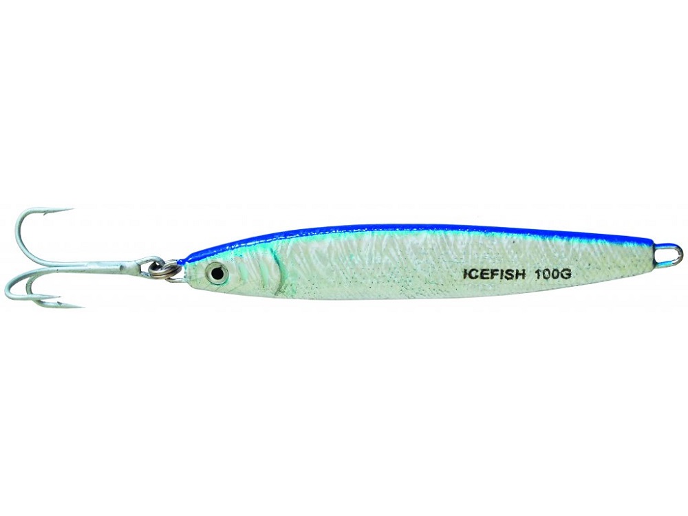 Ice fish pilker 3d modrá - 100 g
