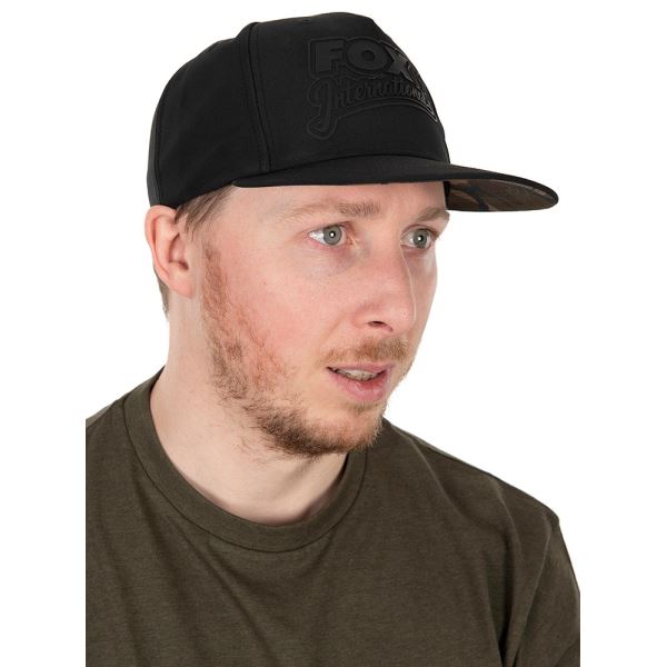 Fox Kšiltovka Black/Camo Flat Peak Snapback Hat