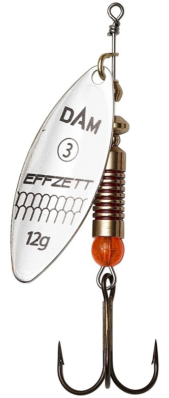 Dam třpytka effzett predator spinner silver-velikost 2 hmotnost 7 g