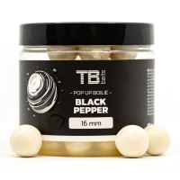 TB Baits Plovoucí Boilie Pop-Up White Black Pepper + NHDC 65 g TB Baits Plovoucí Boilie Pop-Up White Black Pepper + NHDC 65 g