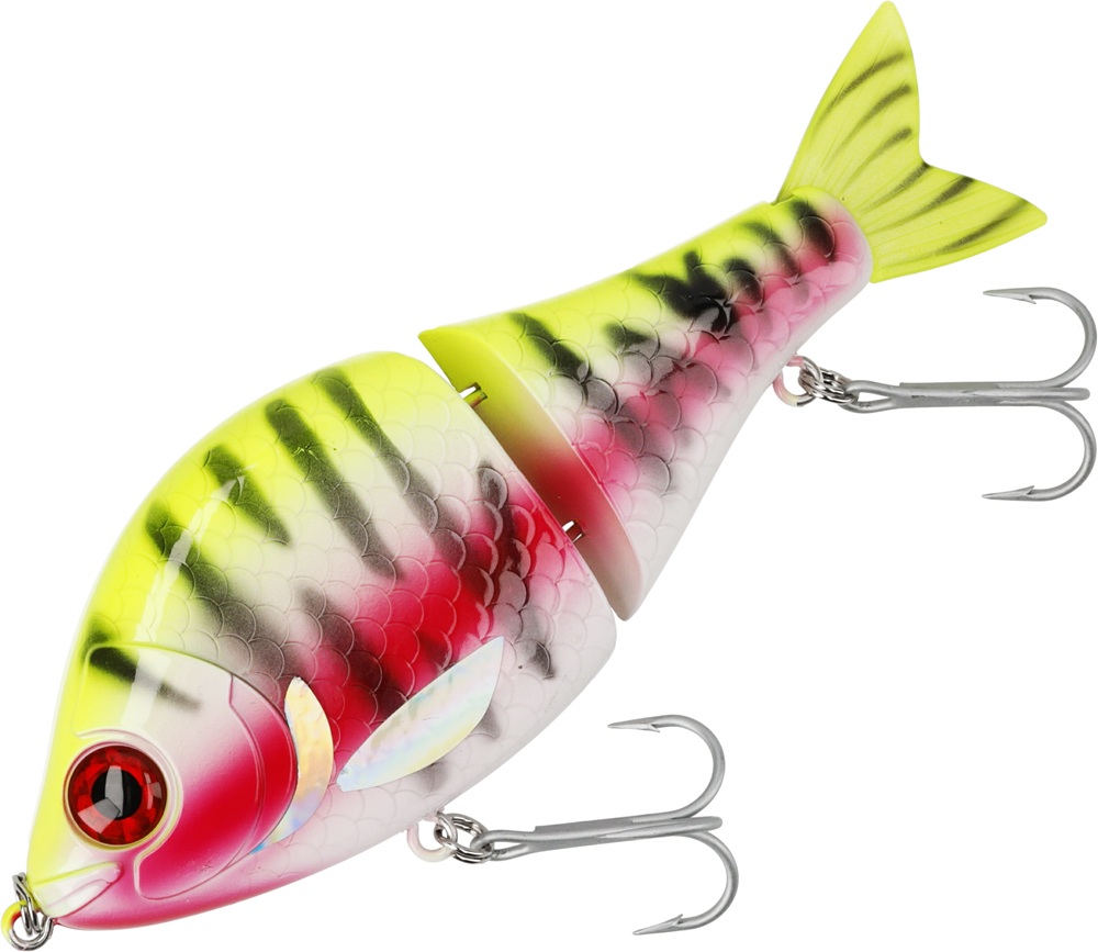 Mikado wobler mft swimbait slow sinking lemon tiger - 7 cm 16 g