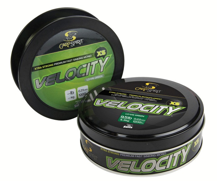 Carp spirit velocity xs green 1200 m-průměr 0,35 mm / nosnost 8,5 kg