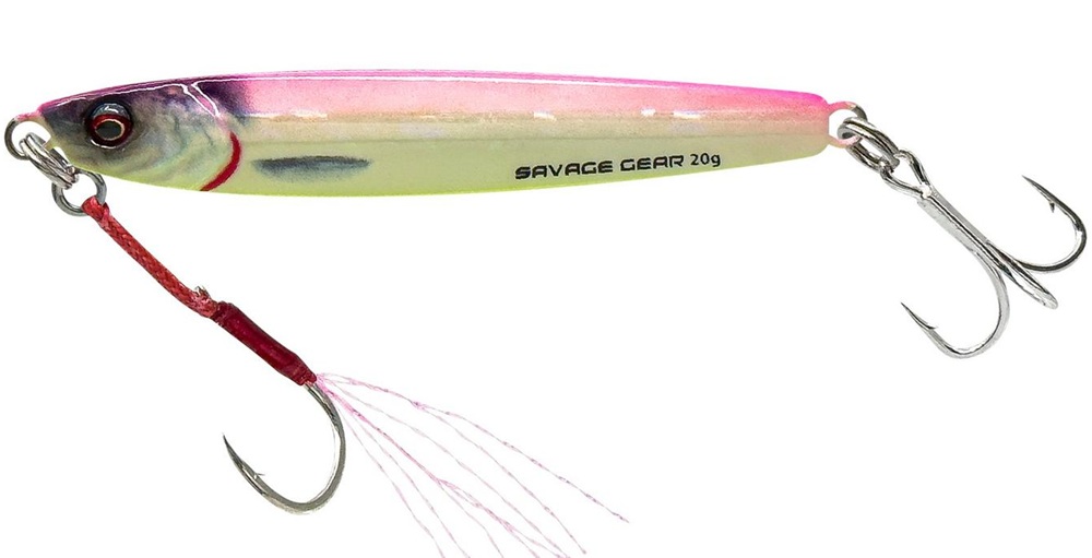 Savage gear pilkr 3d jig minnow sinking glow pink - 6,8 cm 15 g