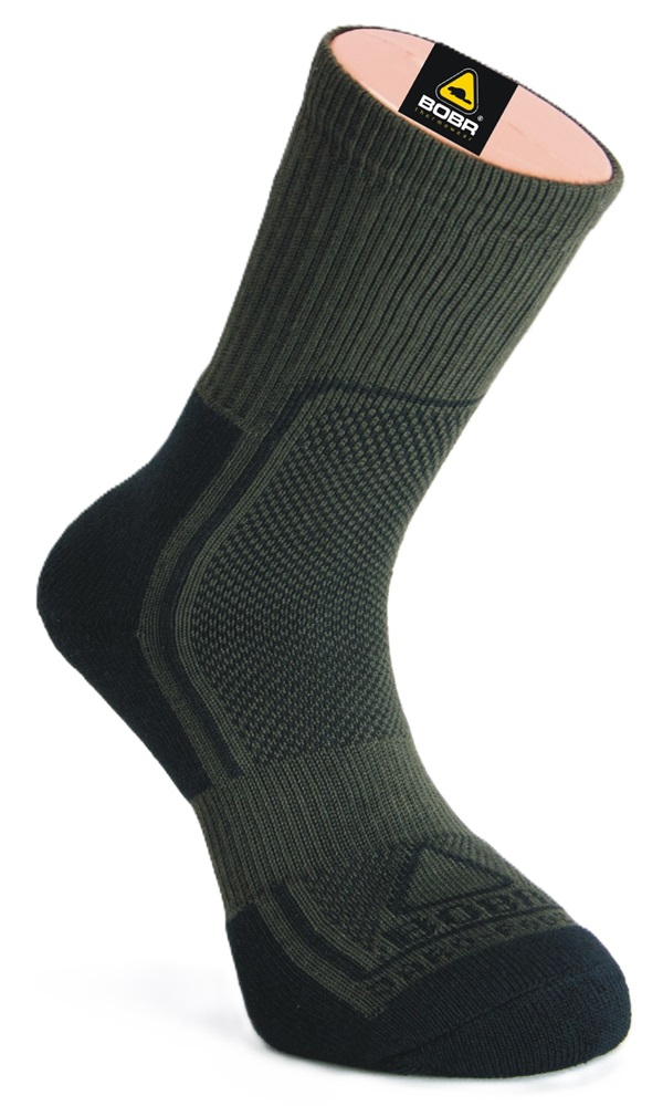 Bobr ponožky jaropodzimní khaki - 41-42