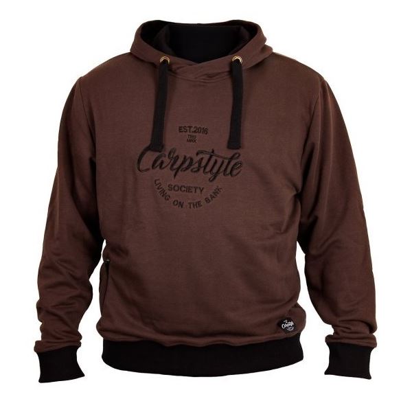 Carpstyle Mikina Brown Fores Hoodie