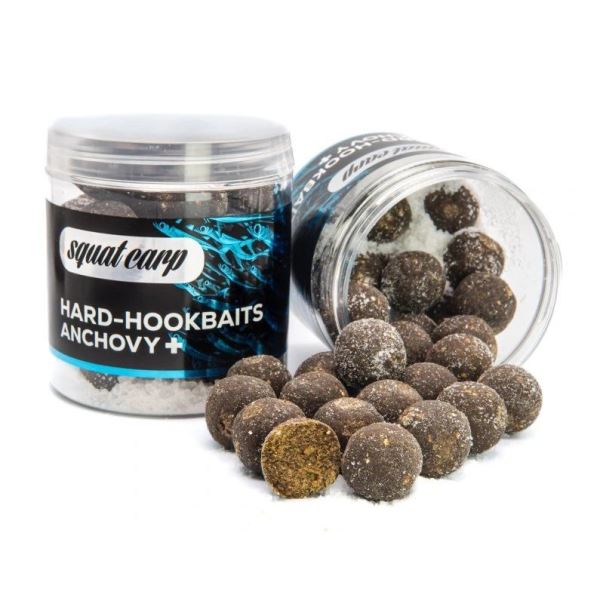 Squat Carp Tvrzené Boilies Hard Hookbaits Anchovy+ 170 g