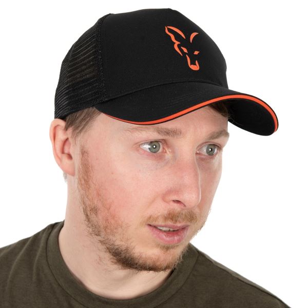 Fox Kšiltovka Collection Trucker Cap Black Orange