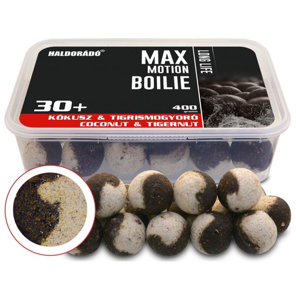 Haldorádó Boilies Max Motion Long Life Kokos Tygří Ořech