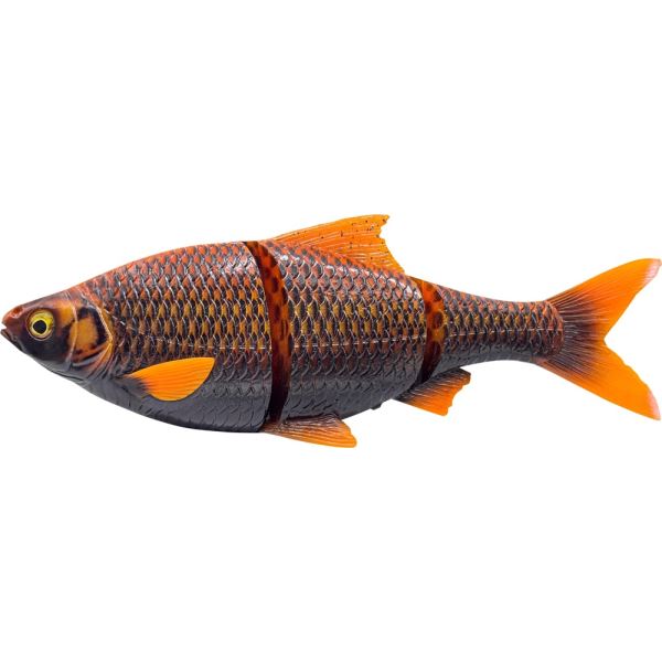 Savage Gear Gumová Nástraha 3D Line Thru Roach Slow Sinking Black Orange - 18 cm 80 g