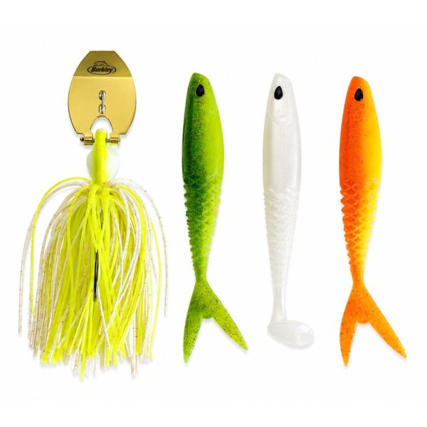 Berkley Sada Gumových Nástrah Powerbait Slobberknocker Mix Pack Dark Water Mix 4 ks