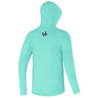 Giants Fishing Funkční Tričko S Dlouhým Rukávem UV50+ Hoodie Blue (1)