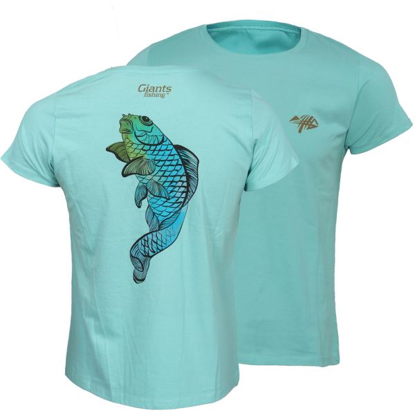 Giants Fishing Tričko Zelené Koi Kapr Dámské