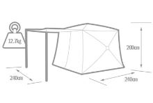 Solar Přístřešek SP Cube Shelter Bivak (6)