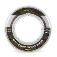 Avid Carp Šokový Vlasec Outline Camo Tapered Leaders