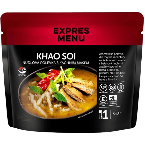 Expres Menu Khao Soi - Nudlová Polévka s Kachním Masem 330 g