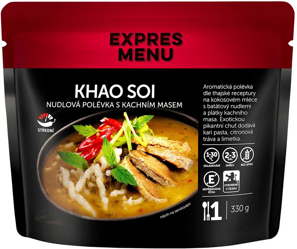 Expres menu khao soi - nudlová polévka s kachním masem 330 g
