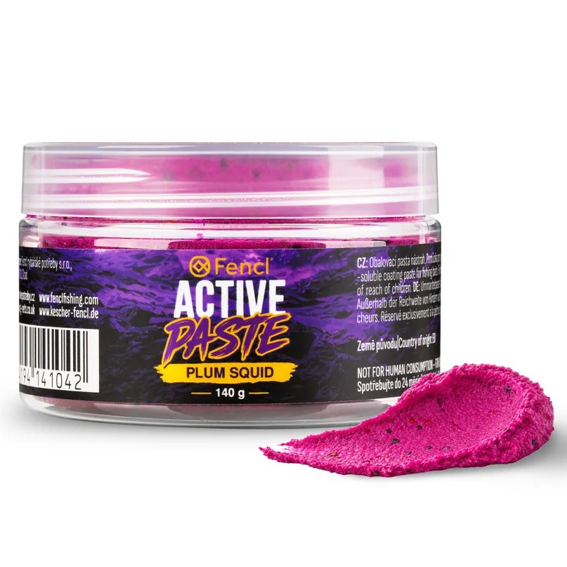 Fencl obalovací pasta active paste plum squid 140 g