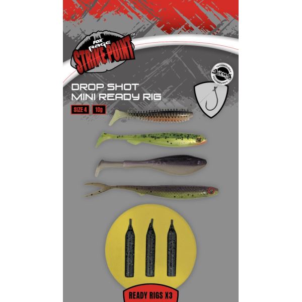 Fox Rage Montáž Drop Shot Micro Ready Rig 3 ks