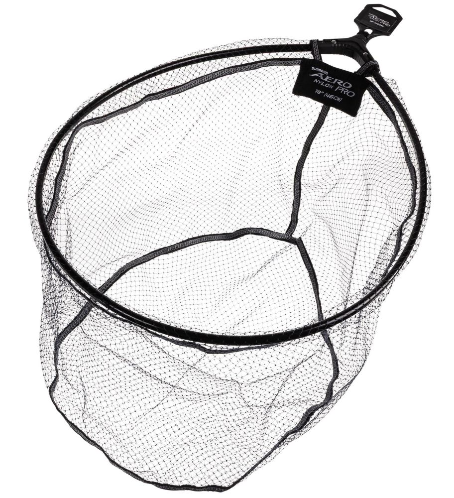 Shimano podběráková hlava aero pro landing net nylon mesh - 46 cm
