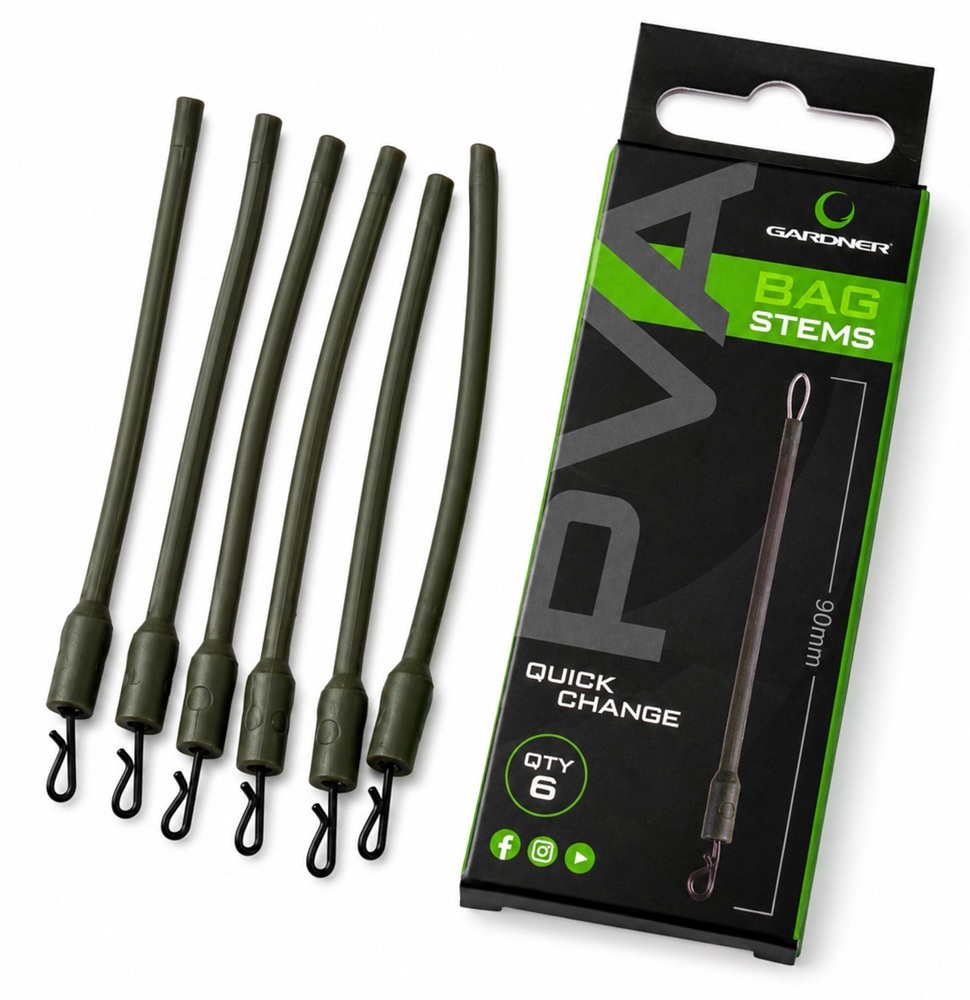 Gardner konektor na pva sáčky covert fused quick change pva bag system 6 ks 90 mm