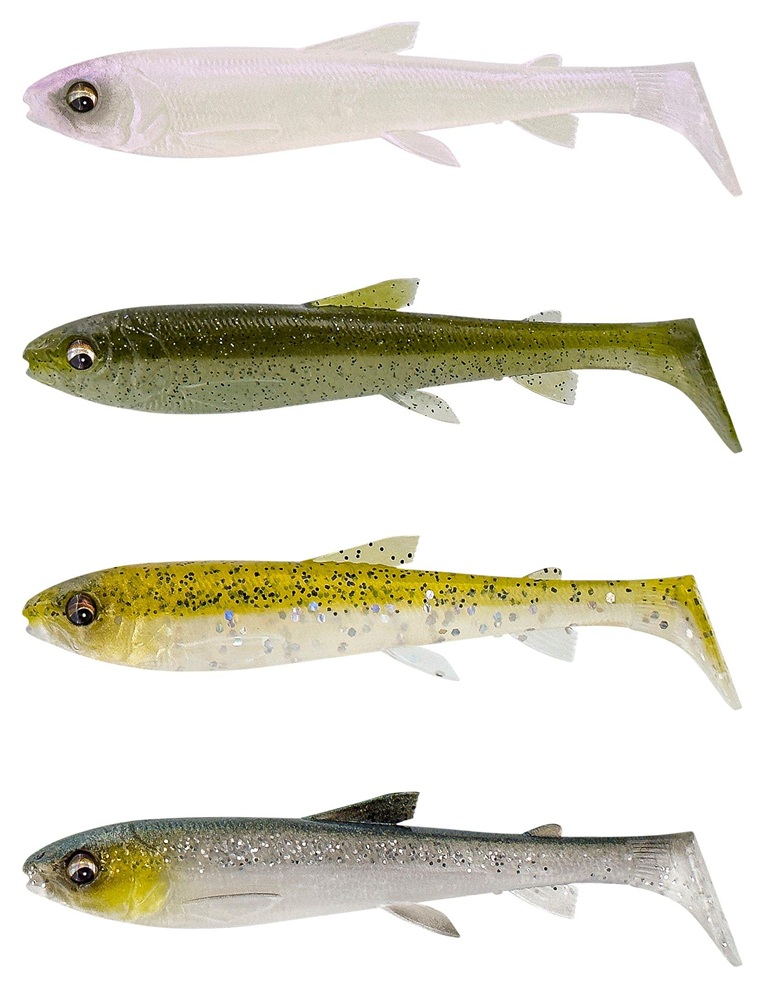 Levně Savage gear gumová nástraha 3d whitefish shad clear water mix 4 ks 9 cm 7 g