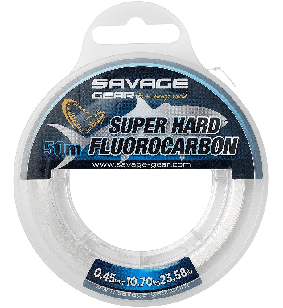 Savage Gear Fluorocarbon Super Hard Clear - 50 m 0,68 mm 22,4 kg