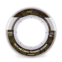 Avid Carp Šokový Vlasec Outline Camo Tapered Leaders (1)