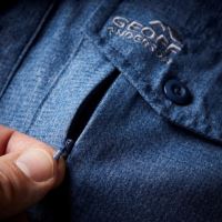 Geoff Anderson Košile Zulo II Modrá Krátký Rukáv (2)