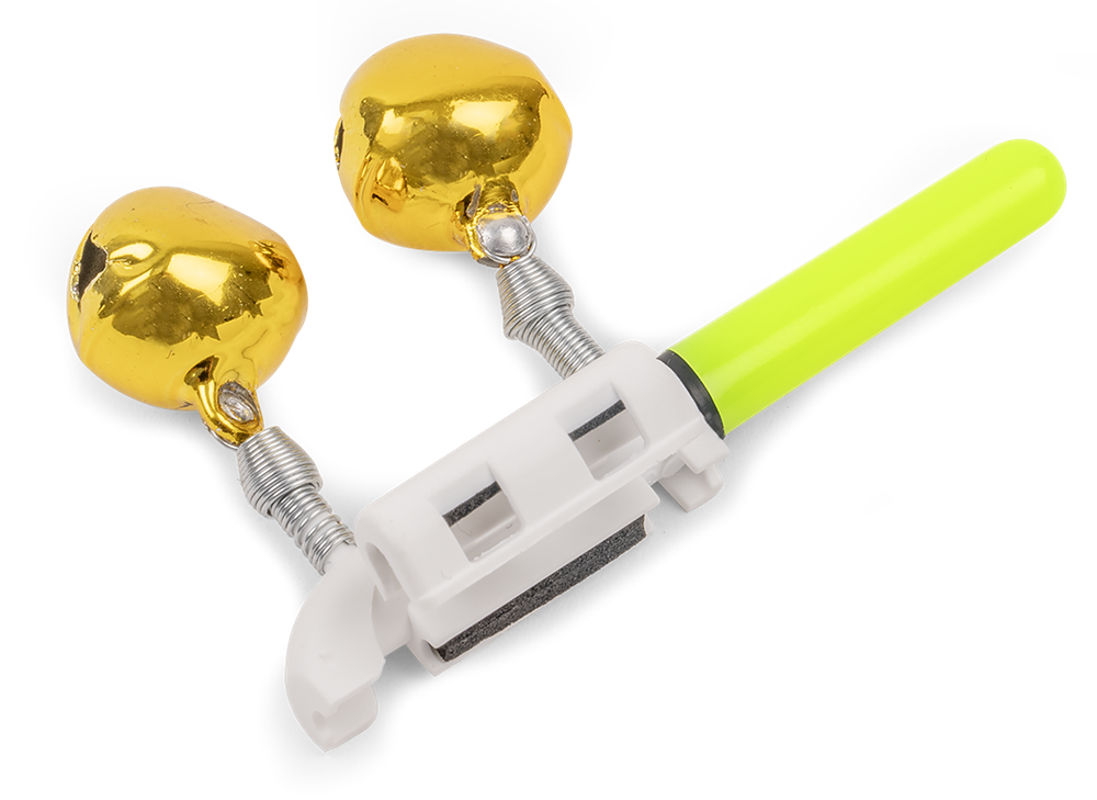 Zebco světlo na špičku prutu s dvojitou rolničkou trophy battery bell light green 1,5-4 mm
