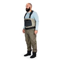 Grundéns Prsačky Men´s Boundary Stockingfoot Wader Stone/Otter (2)