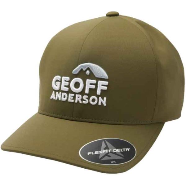 Geoff Anderson Kšiltovka Flexfit Delta Zelená 3D Logo