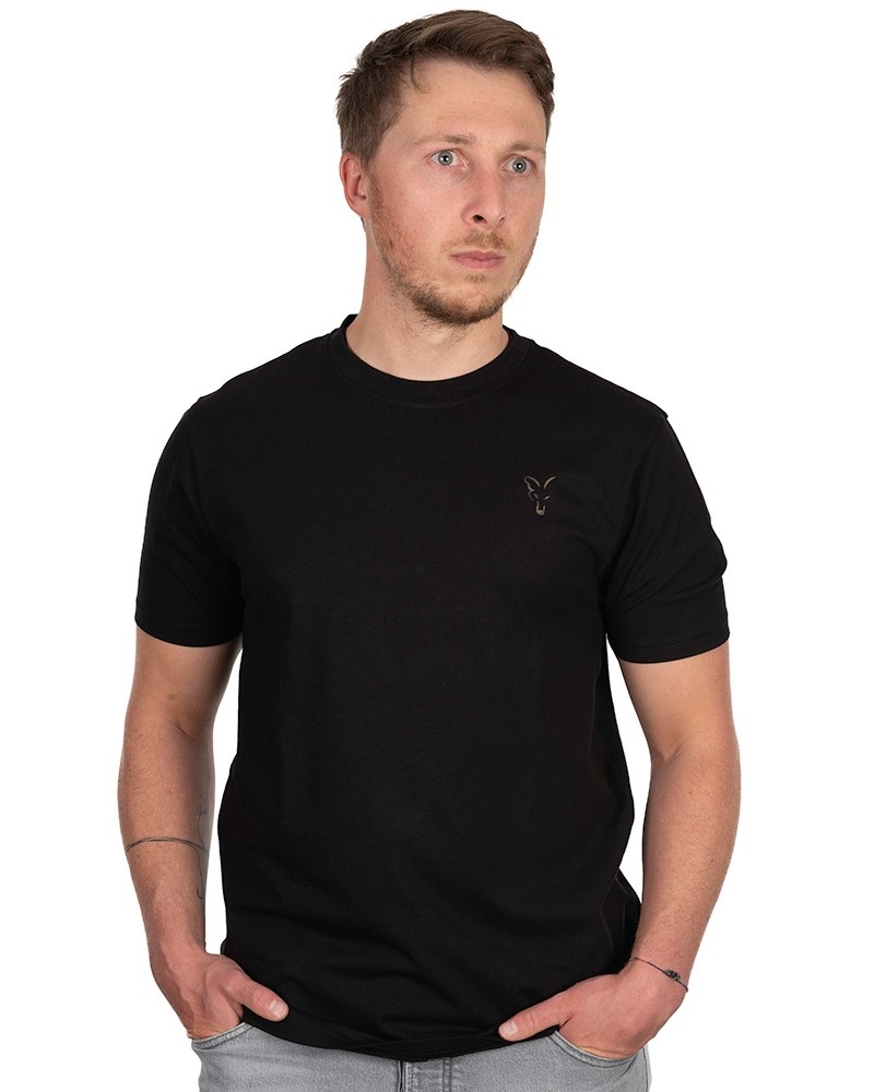 Fox tričko black fox head logo t shirt - velikost m
