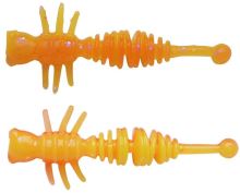 Berkley Gumová Nástraha Powerbait Power Larvae Fluo Orange Sunshine Yellow - 4 cm 12 ks