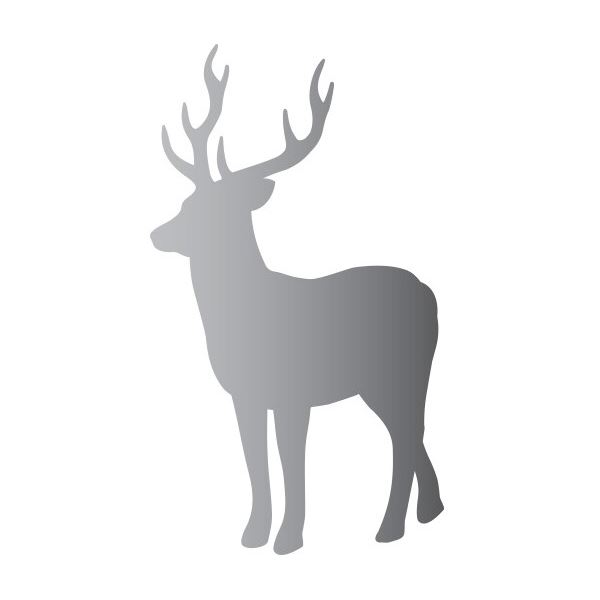 Delphin Nálepka Jelen Silueta Silver