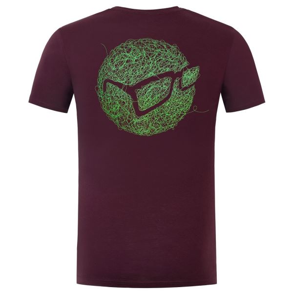 Korda Tričko Birdsnest Tee Burgundy