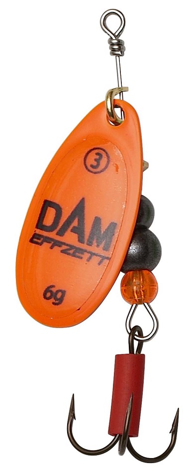 Dam třpytka effzett fluo spinner orange - velikost 5 hmotnost 12 g