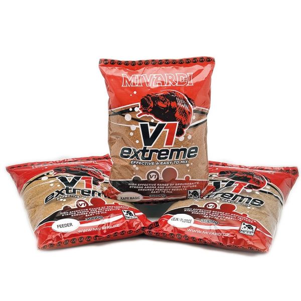 Mivardi Krmítková Směs V1 Kapr Jahoda 3 kg