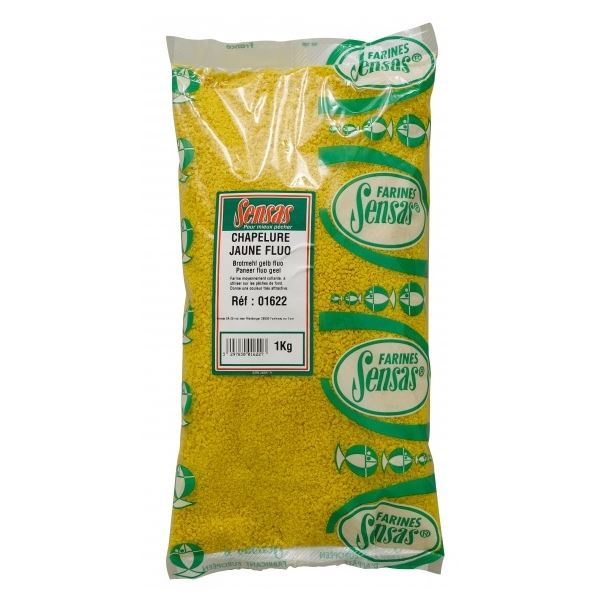 Sensas Anglická Vločka Chapelure Fluo - Jaune 1 kg