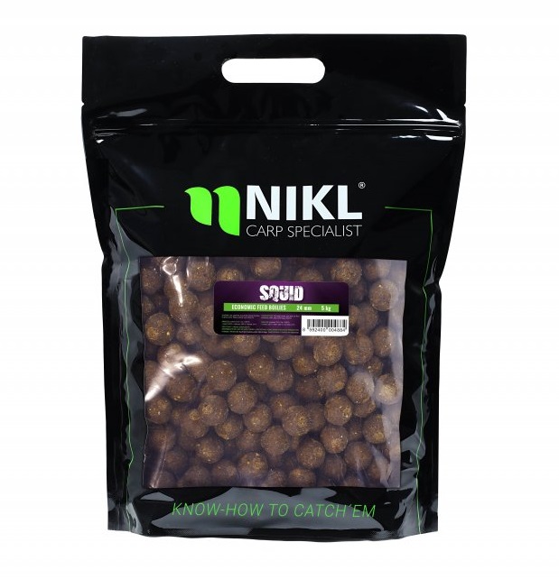 Levně Nikl boilie economic feed boilie squid - 5 kg 20 mm