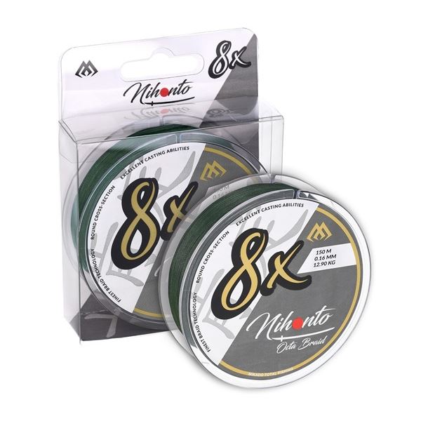 Mikado Splétaná Šňůra Nihonto Octa Braid Zelená 150 m