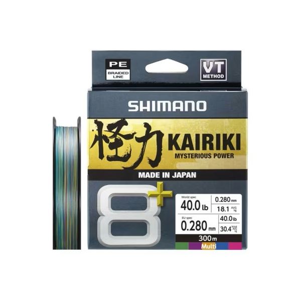 Shimano Splétaná Šňůra Line Kairiki 8+ Multi Color 300 m