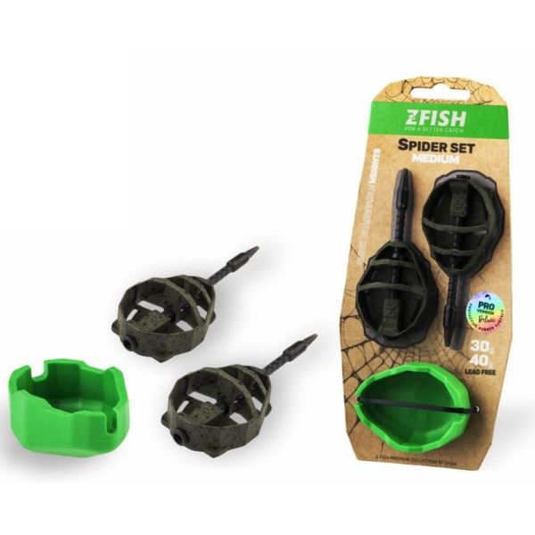 Zfish Sada Method Feeder Spider Medium Set 50+60 g + Formička